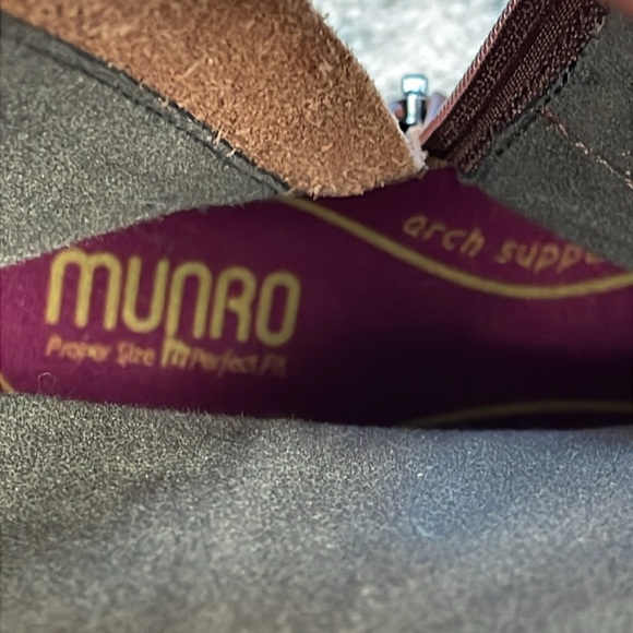 New Munro Tyler Western Ankle Boots Bootie Dark Rust Brown Sz 7.5 Narrow - Picture 12 of 14